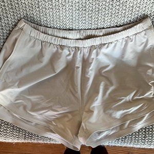 Outdoor Voices Oatmeal Colored Shorts, Size L